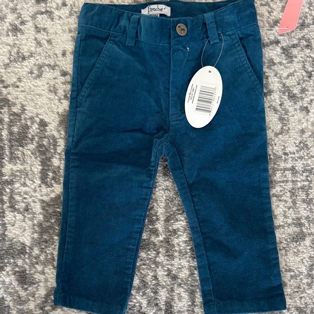 Frenchie Teal Kids Casual Pants